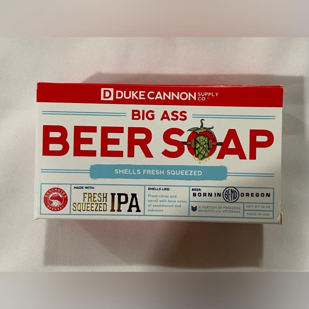 Duke Cannon Big Ass Beer Soap Made w/ Fresh Squeezed IPA - 10 oz